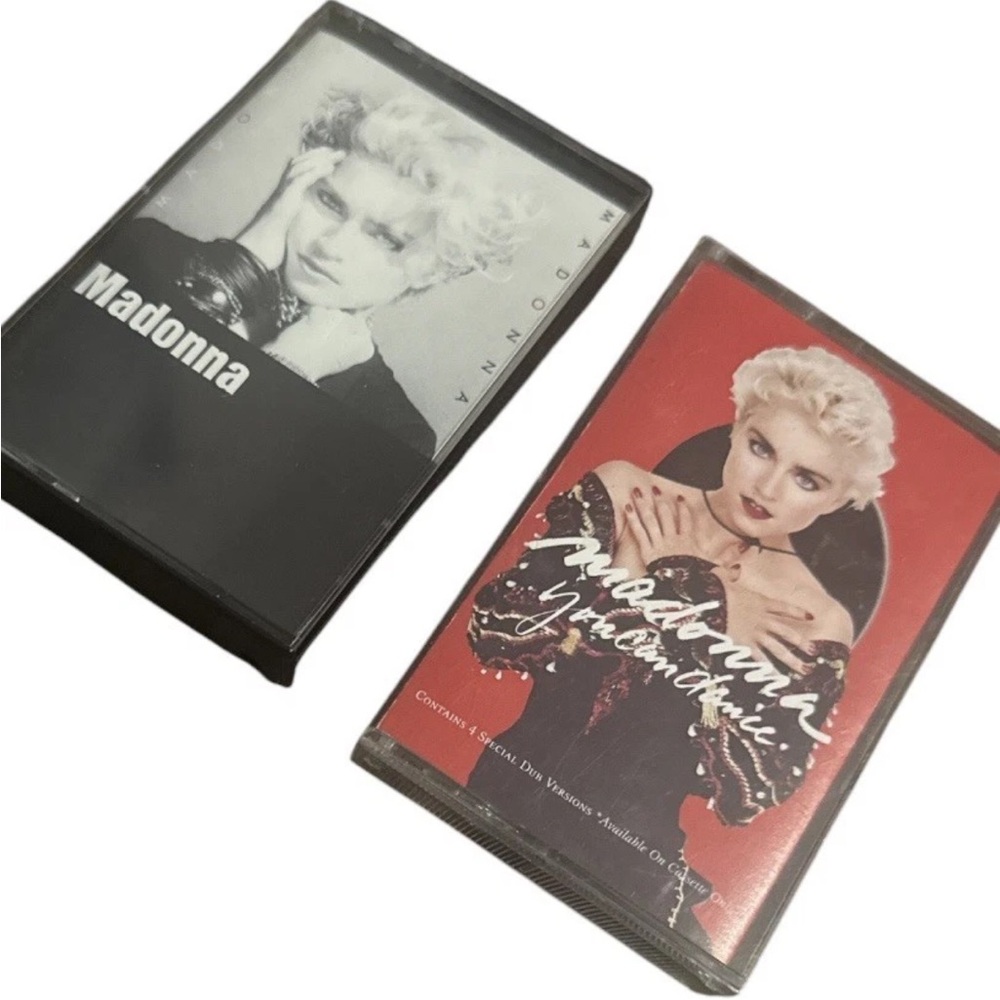 Madonna Cassette Tape Lot: You Can Dance 1987 & Madonna Self Titled 1983, Sire